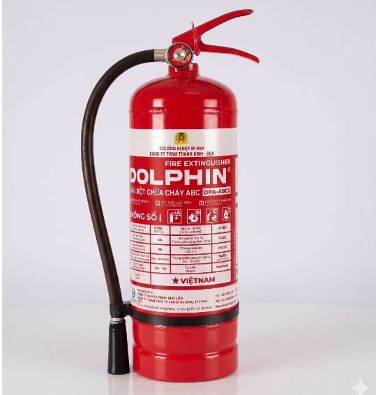 Bình Chữa Cháy Bột ABC Dolphin 6KG (DPA-ABC6)